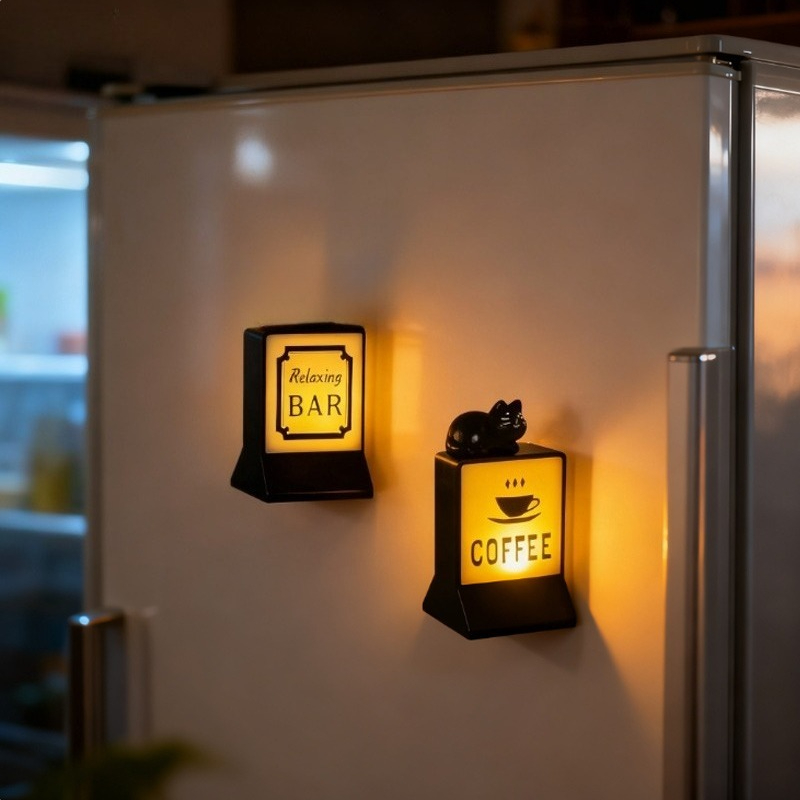 Home Bar And Fridge - Coffee/bar Light Plate Refrigerator Magnet Magnetic