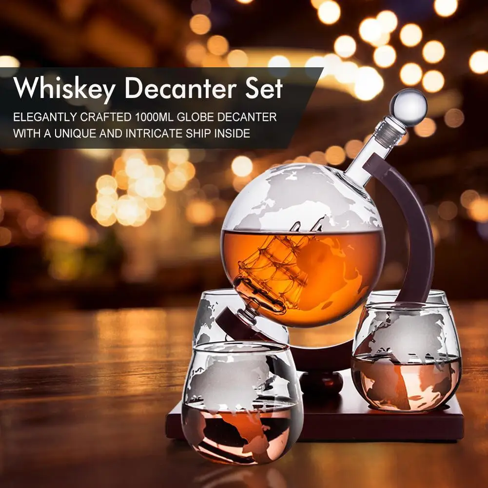 850ml Whiskey Globe Decanter S - Decanter Globe Set 评论和价格