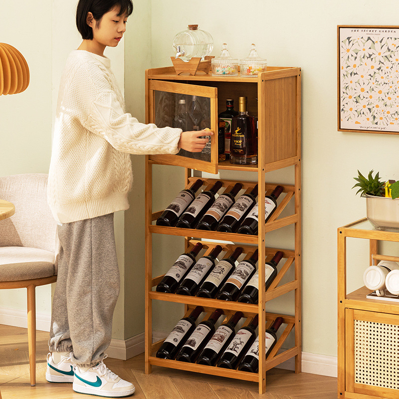 Solid Bamboo Wine Rack 3/4-Tie - Home Bar Shelves 评论和价格