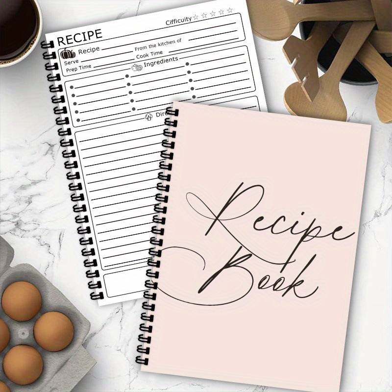 A5 Spiral Recipe Book, A Blank - Cocktail Recipe Book 评论和价格