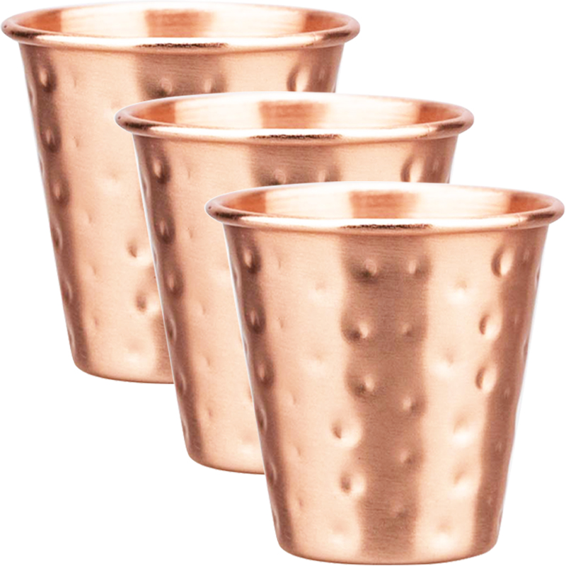 3Pcs New 60ml 100% Copper Cups - Mule Copper Mug 评论和价格