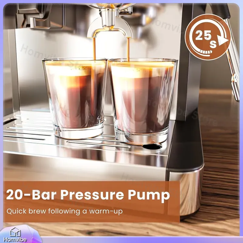 20 Bar Espresso Machine with B - Home Bar And Coffee 评论和价格