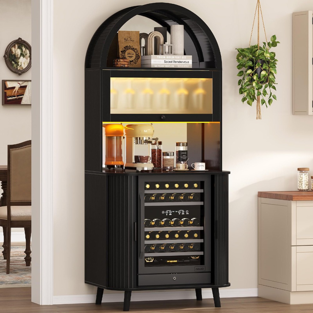 Wine Fridge Cabinet, Tall Bar  - Home Bar And Fridge 评论和价格