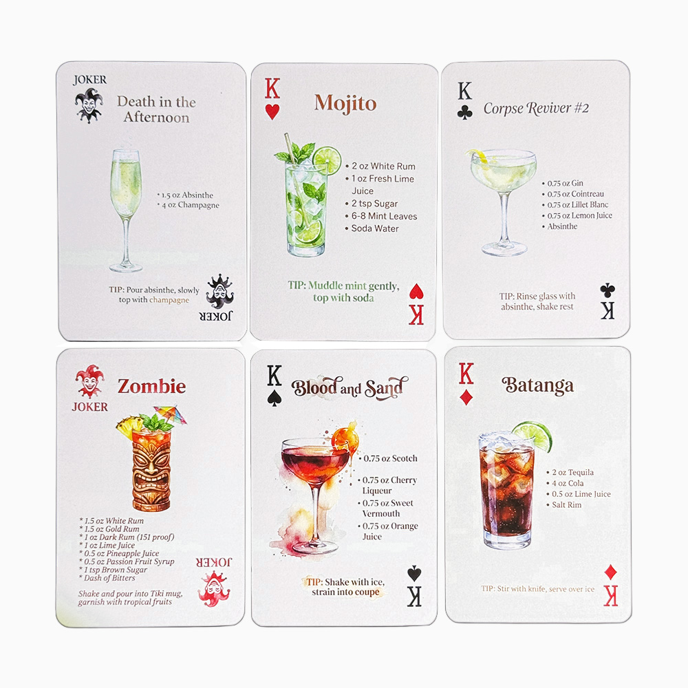 54-Card Deck of Original Cockt - Cocktail Recipe Book 评论和价格