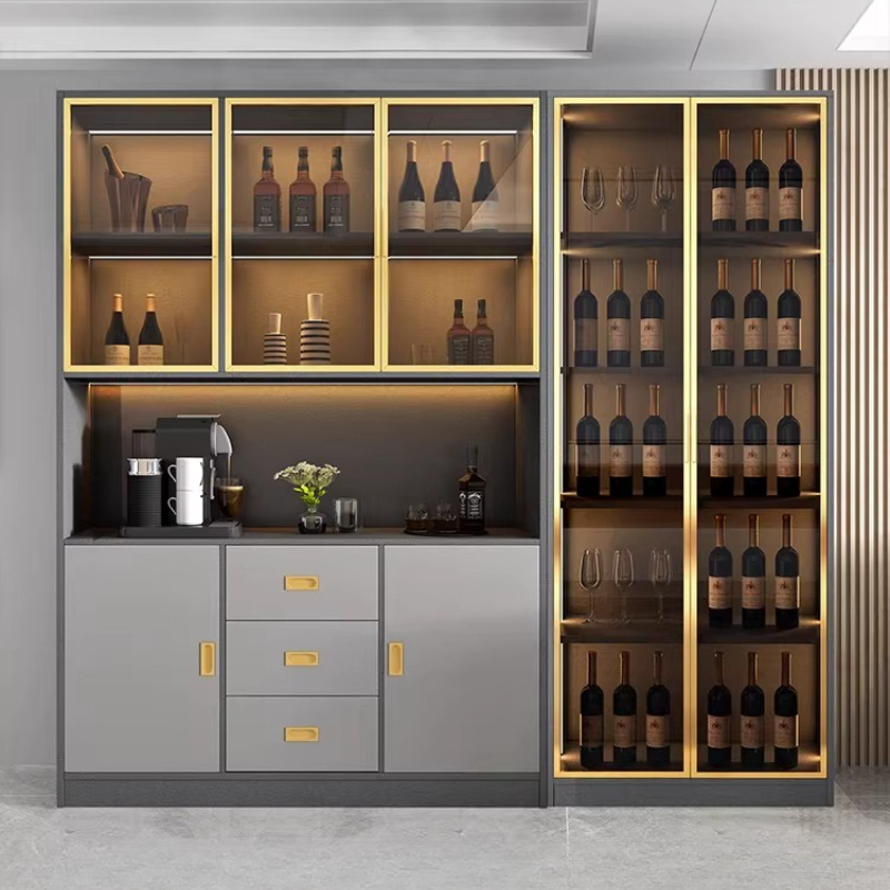 modern Wooden Display Wine Cab - Home Bar And Cabinet 评论和价格