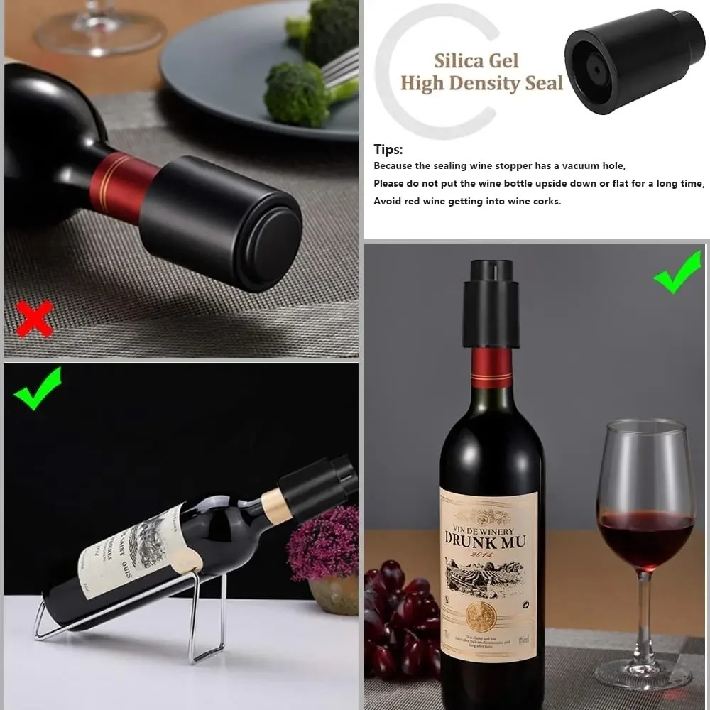 Push Type Vacuum Wine Preserve - Wine Preservation Pump 评论和价格