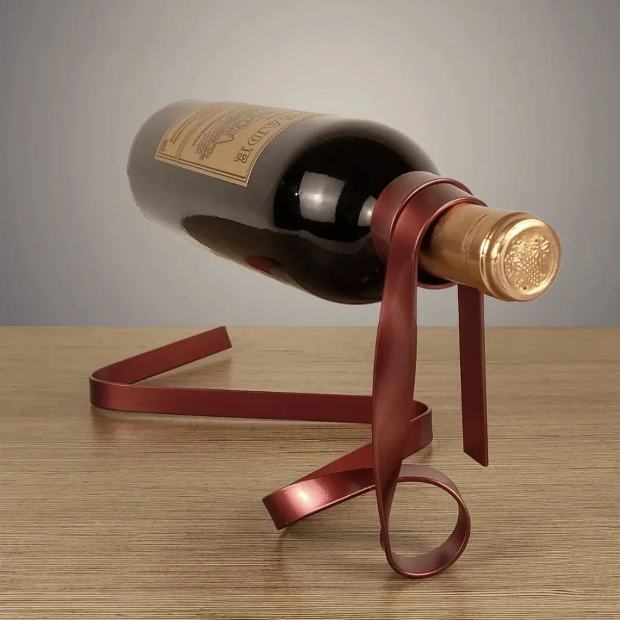 Colorful Ribbon Iron Wine Bott - Home Bar Shelves 评论和价格