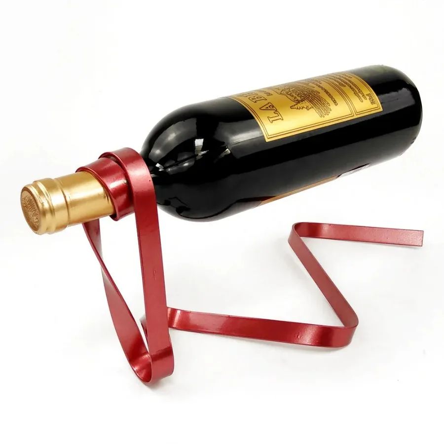 Colorful Ribbon Iron Wine Bott - Home Bar Shelves 评论和价格