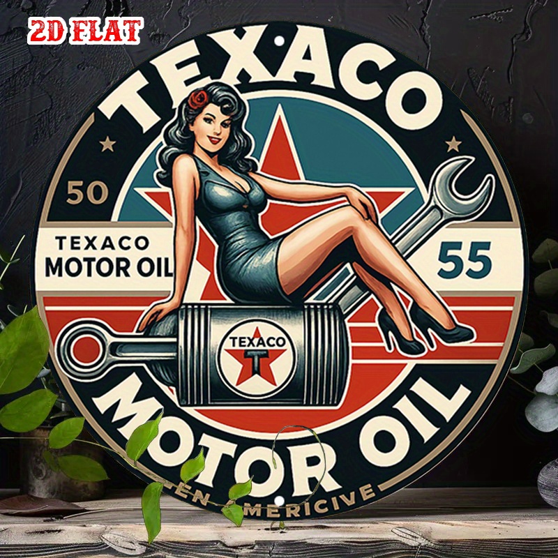 Round Metal Tin Sign Wall Deco - Home Bar Cafe 评论和价格