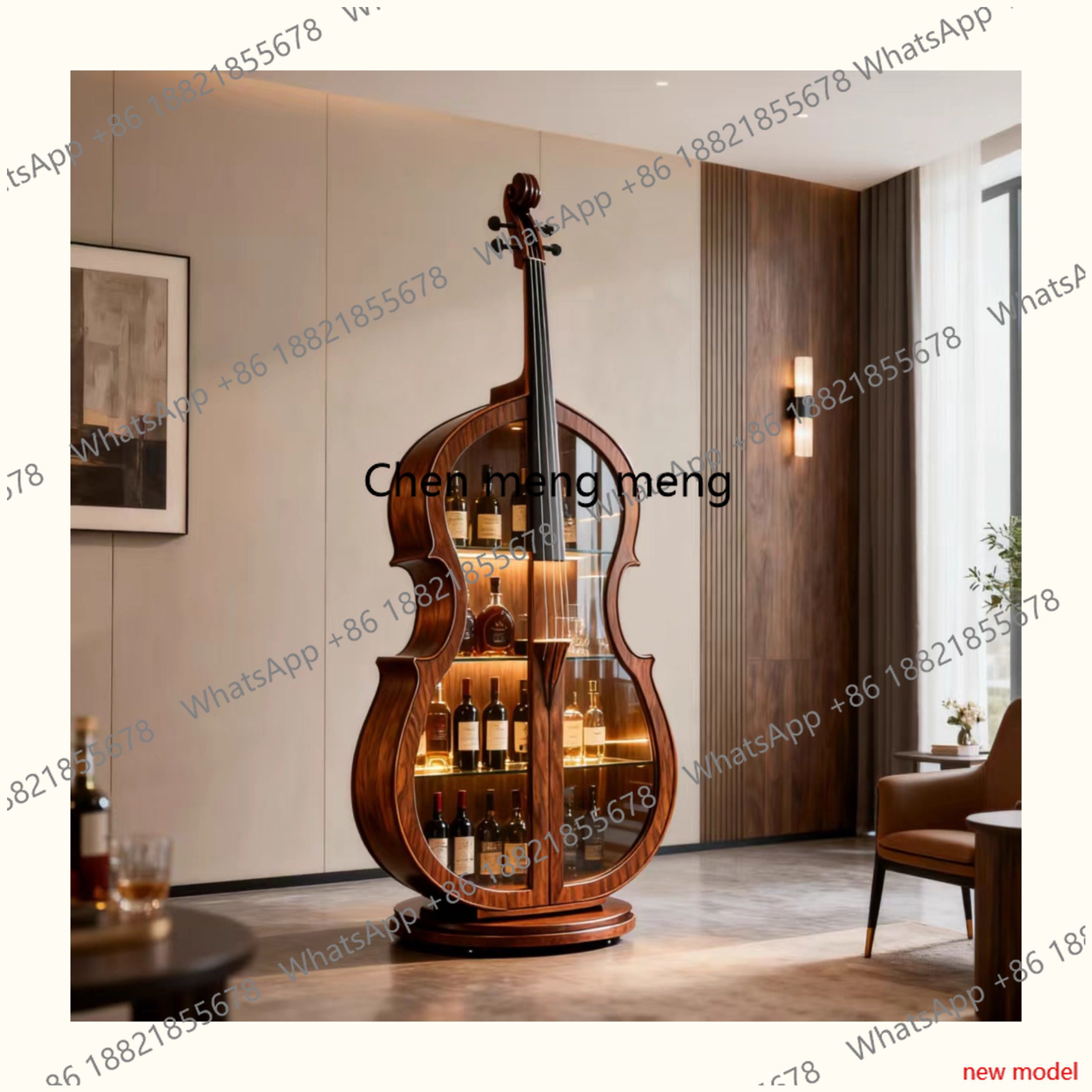 American Cello Wine Cabinet Di - Home Bar And Cabinet 评论和价格