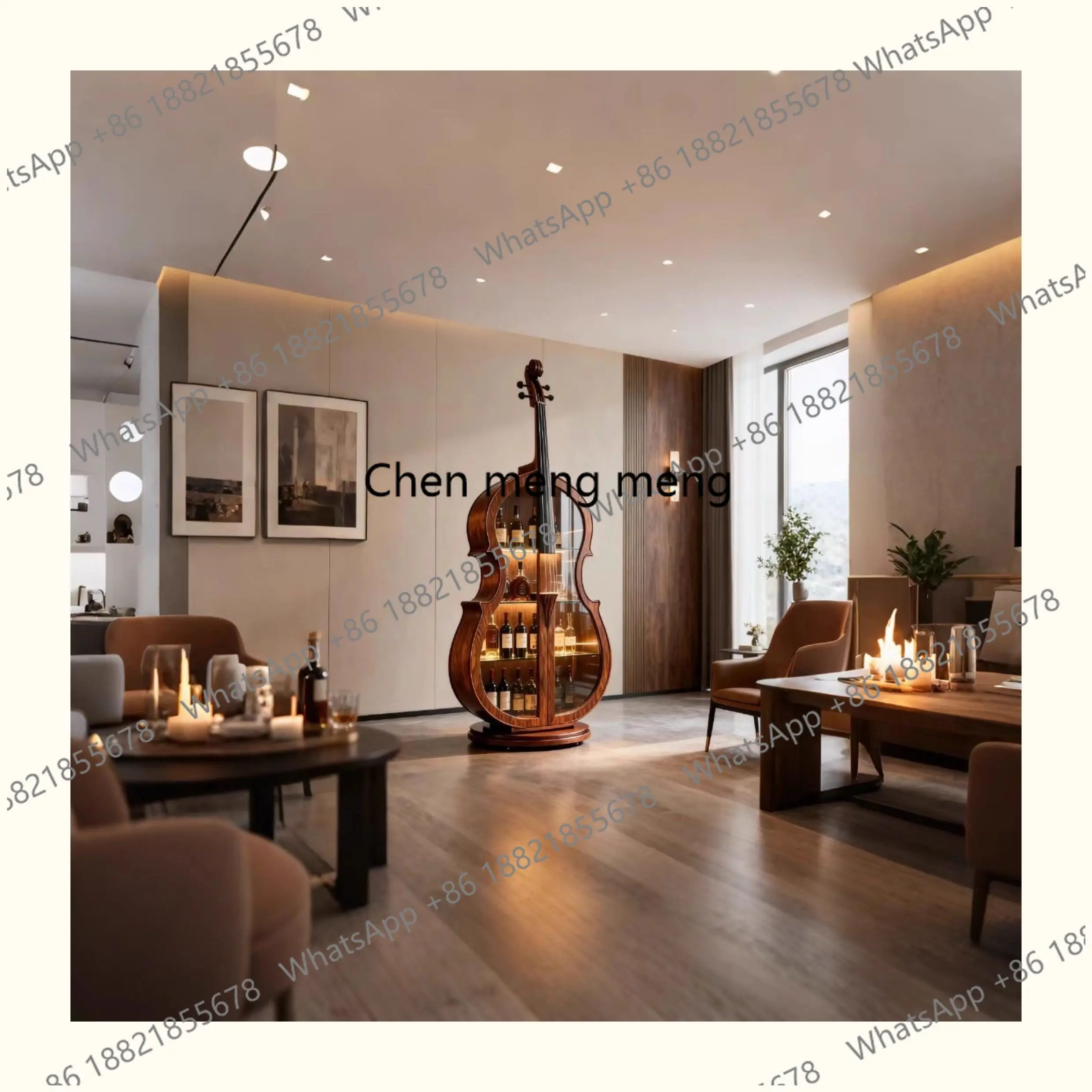 American Cello Wine Cabinet Di - Home Bar And Cabinet 评论和价格