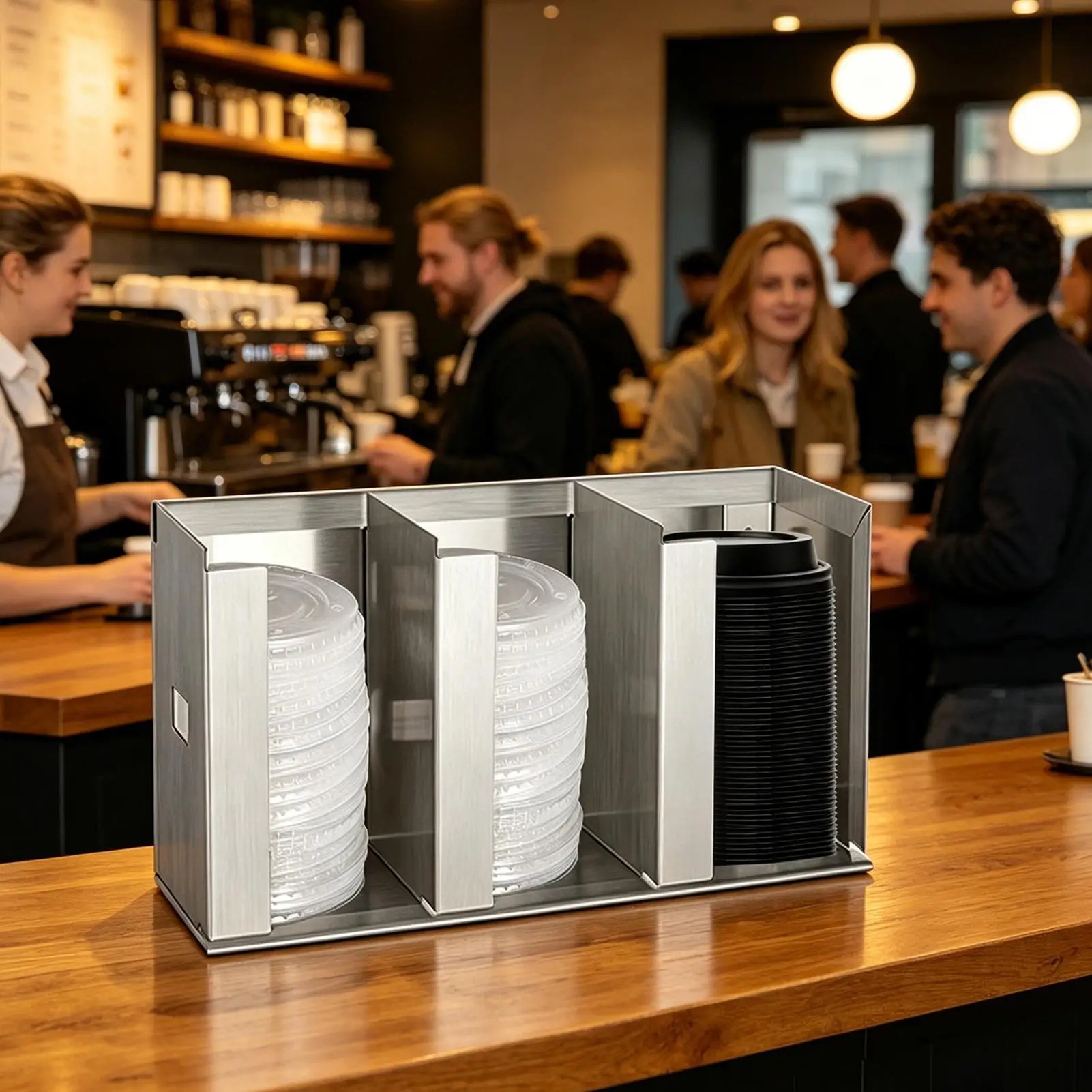 Cup And Lid Organizer Dispense - Home Bar And Coffee 评论和价格