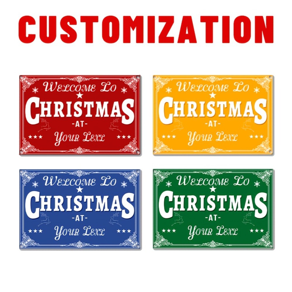 Custom 2D Flat Merry Christmas - Home Bar Cafe 评论和价格