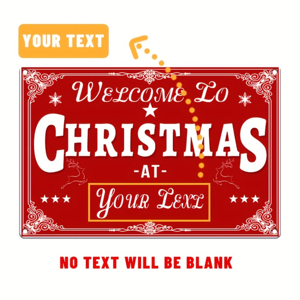 Custom 2D Flat Merry Christmas - Home Bar Cafe 评论和价格