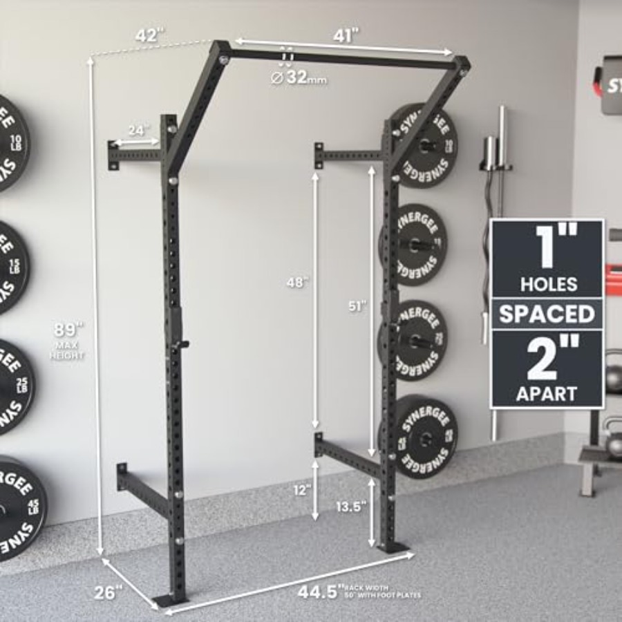 Wall Mounted Squat Rack for ho - Home Bar And Gym 评论和价格