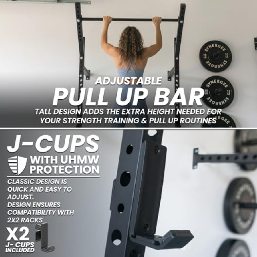 Wall Mounted Squat Rack for ho - Home Bar And Gym 评论和价格