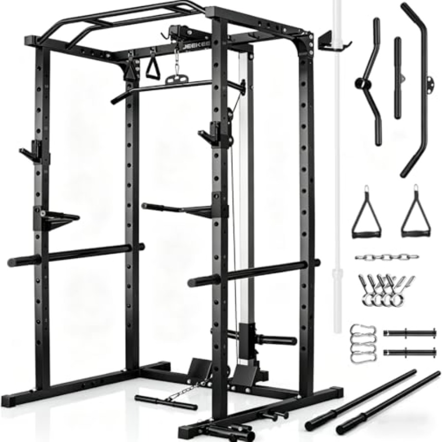 Home gym power rack with LAT p - Home Bar And Gym 评论和价格