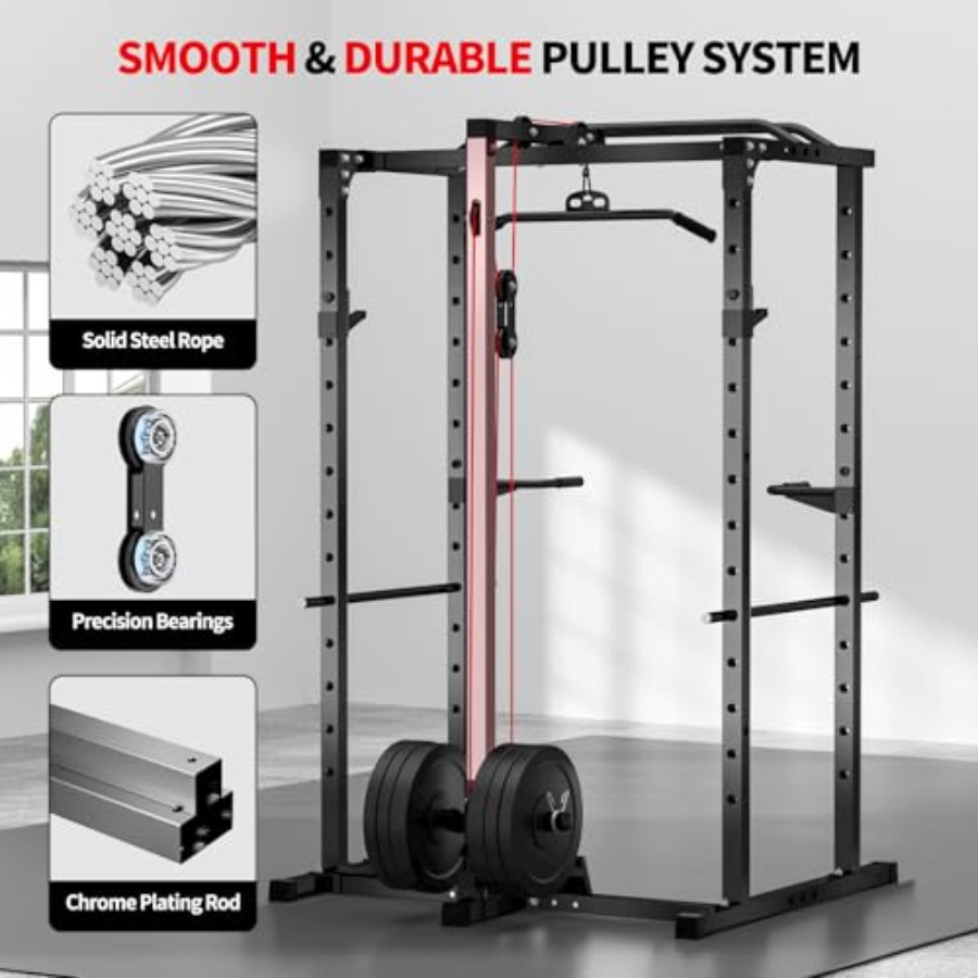 Home gym power rack with LAT p - Home Bar And Gym 评论和价格
