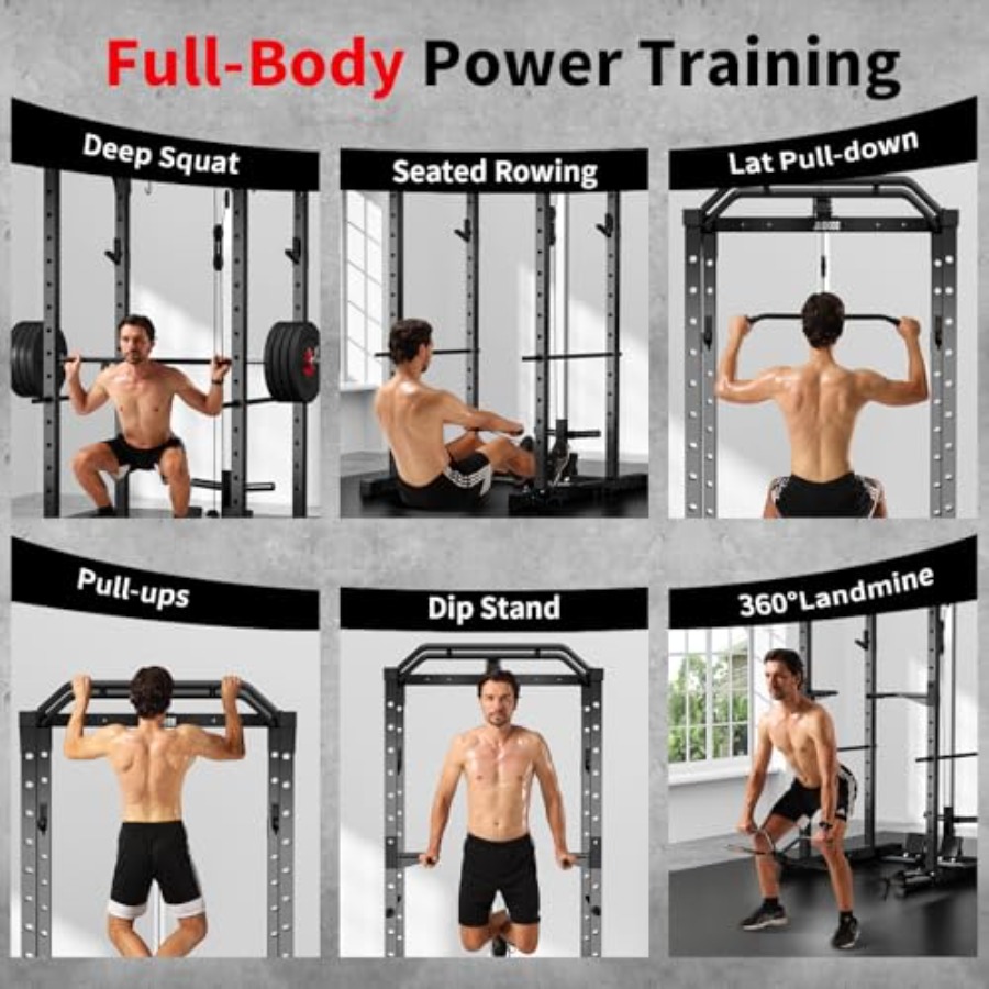 Home gym power rack with LAT p - Home Bar And Gym 评论和价格