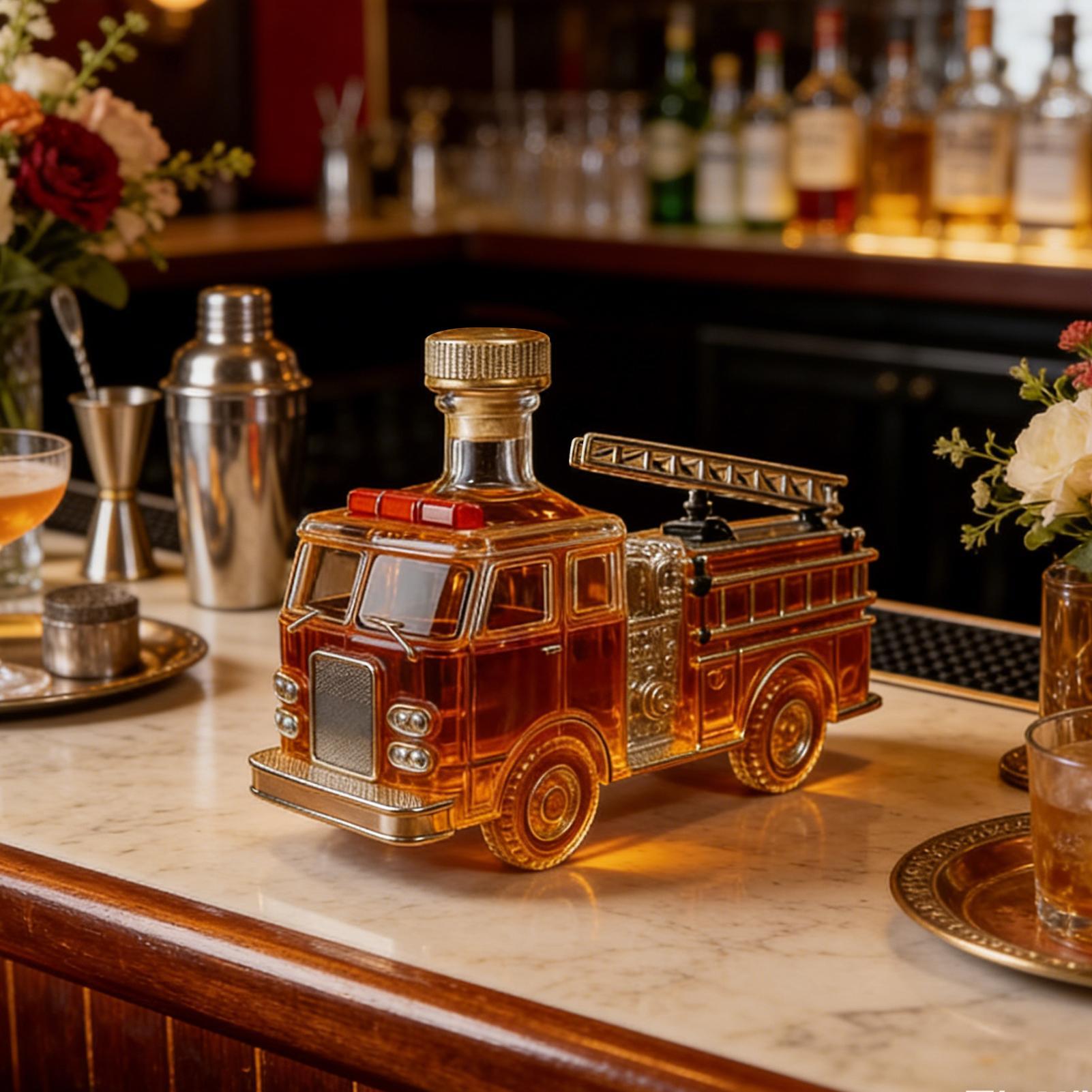 Whiskey Bottle 300ml Fire Truc - Home Bar And Cabinet 评论和价格