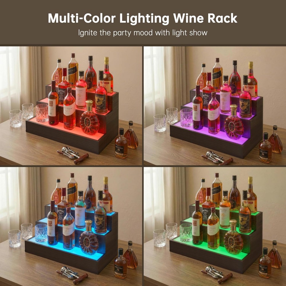 Home Bar LED Bottle Display Sh - Home Bar Shelf 评论和价格