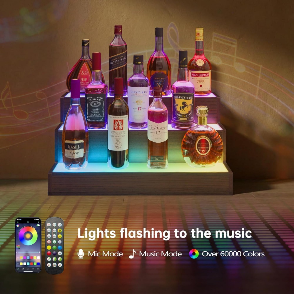 Home Bar LED Bottle Display Sh - Home Bar Shelf 评论和价格