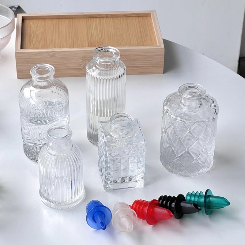 Glass Sauce Bottle Embossed Bi - Bitters Bottle Set 评论和价格