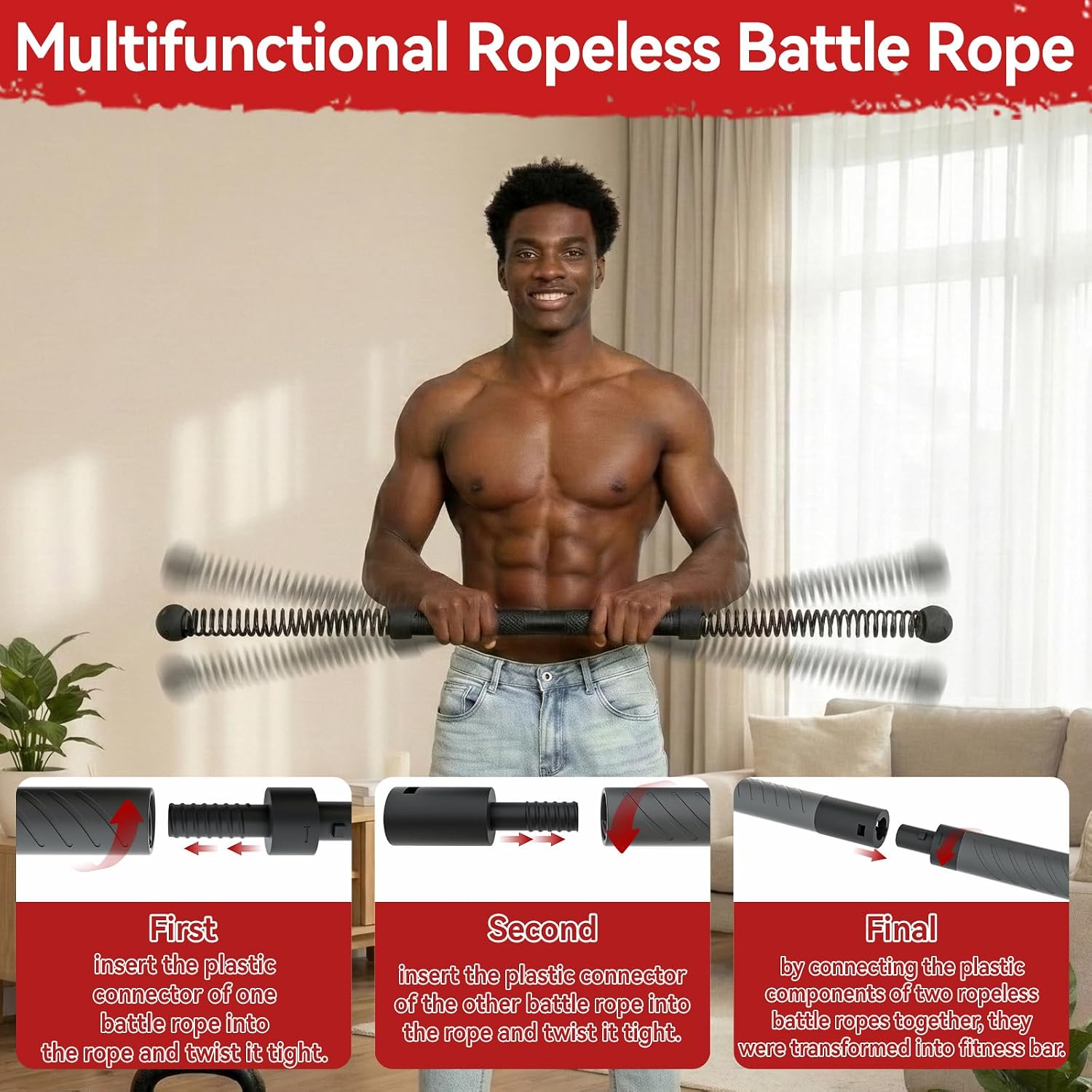 2-in-1 Upgraded Cordless Battl - Home Bar And Gym 评论和价格