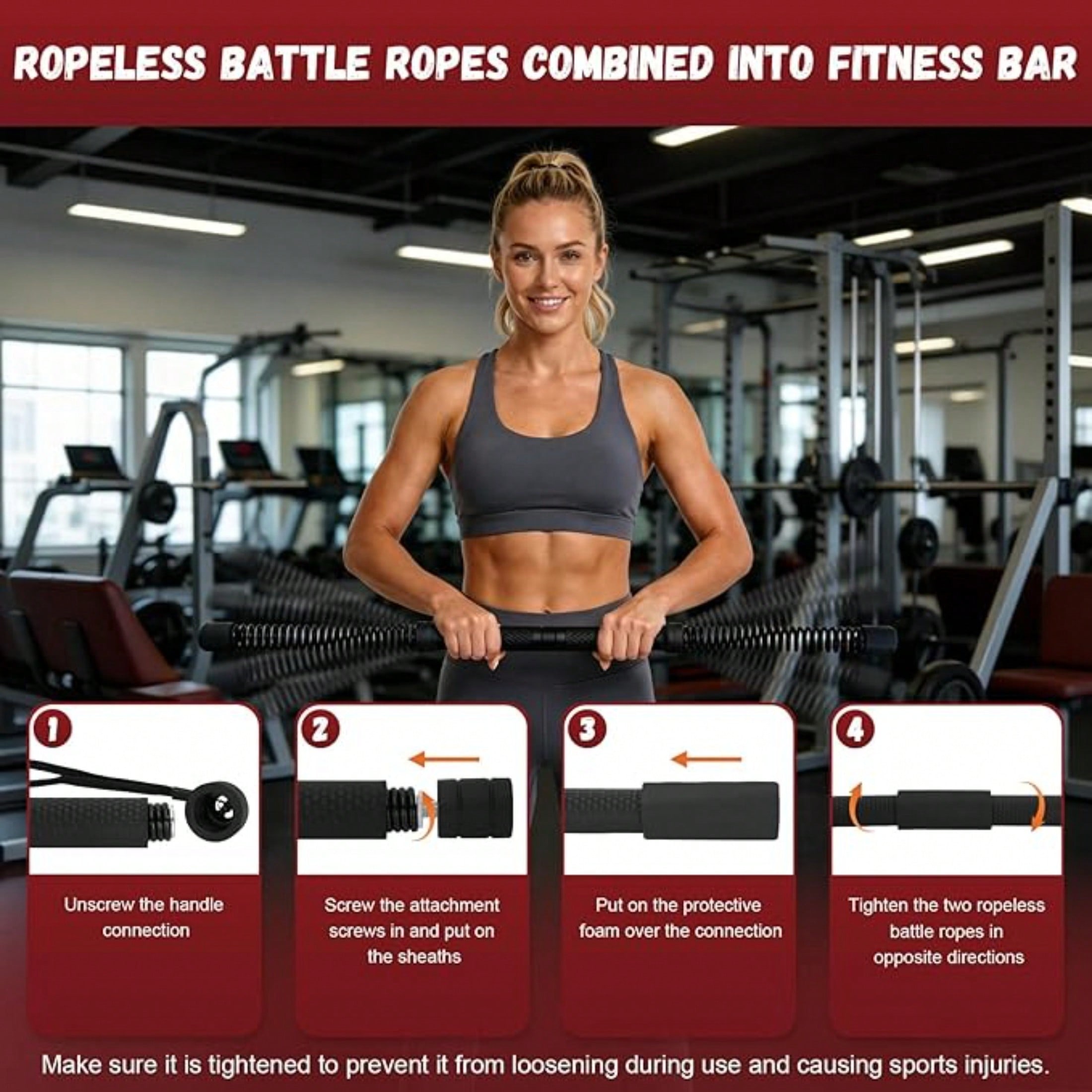 2-in-1 Upgraded Cordless Battl - Home Bar And Gym 评论和价格