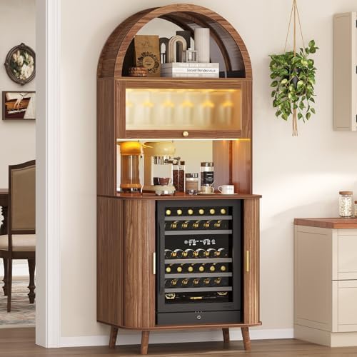 Wine Bar Cabinet with Fridge S - Home Bar And Fridge 评论和价格